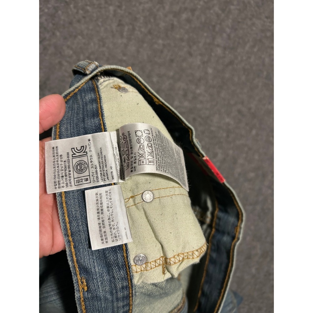 Levis 559 relaxed straight jeans mens new fit 42X31 (tag 42X32) medium wash - Picture 4 of 7